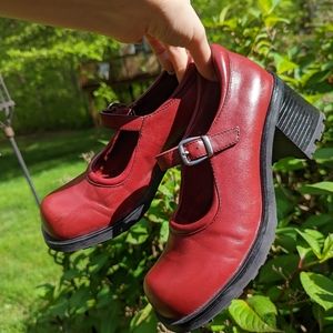 BP Red Mary Janes